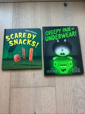 Scaredy Snacks and creepy pair of underwear books